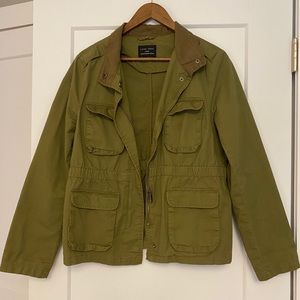 Love Tree Green/Brown Zip Up jacket Size Large